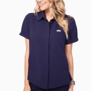 LIMITED EDITION Figs Pilar Scrub Top Navy Small